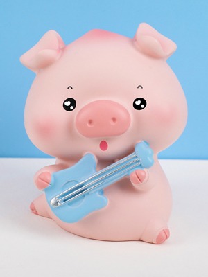 차량용 귀여운 동물 핑크 돼지 장난감 인형 피규어 미니어쳐 A